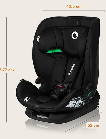 Silla de coche LIONELO Lavanda i-Size 76-150cm - ISOFIX - Ventilación - Grupo 1/2/3