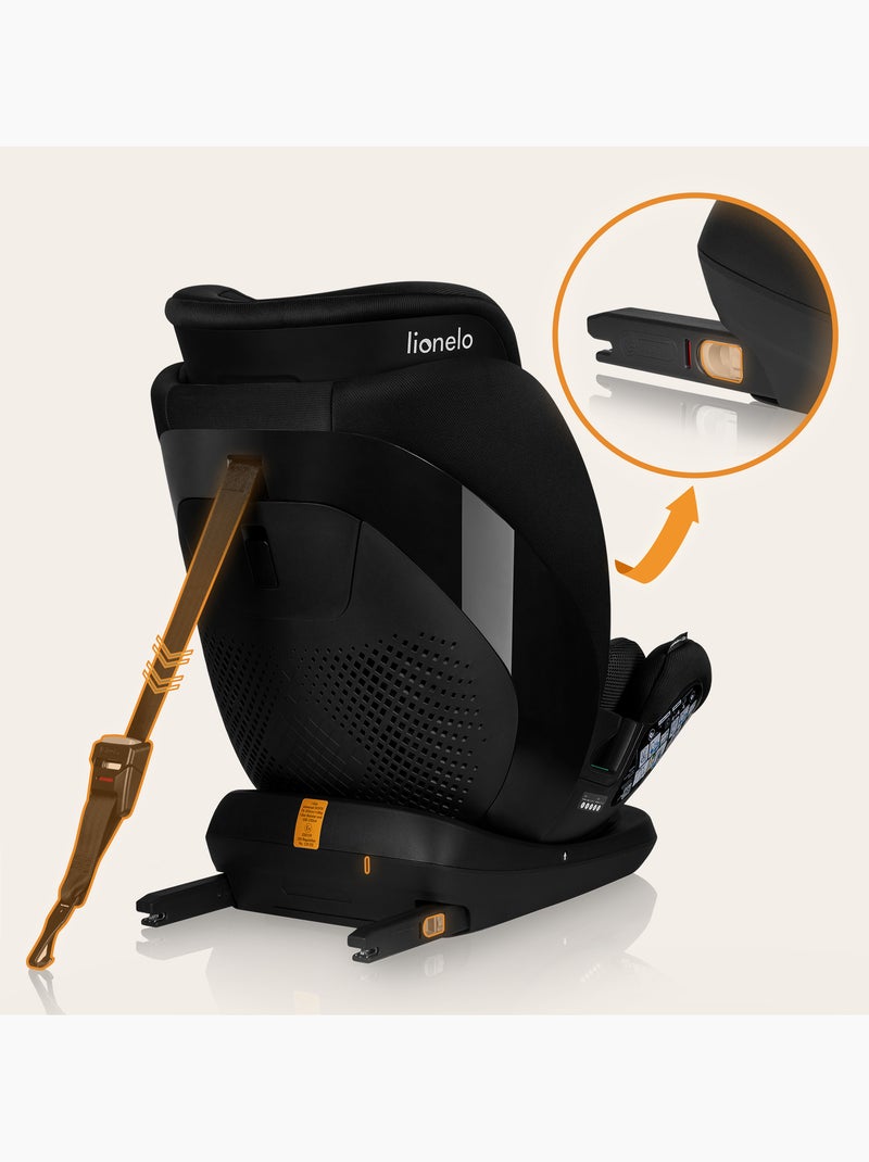 Silla de coche LIONELO Lavanda i-Size 76-150cm - ISOFIX - Ventilación - Grupo 1/2/3 Negro - Kiabi