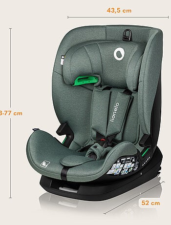 Silla de coche LIONELO Lavanda i-Size 76-150cm - ISOFIX - Ventilación - Grupo 1/2/3