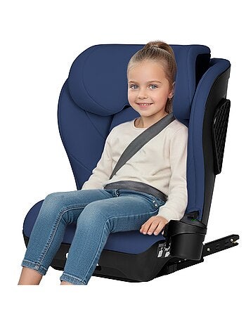 Silla de coche LIONELO Neal i-Size 100-150 cm - ISOFIX - Asiento ancho - Portavasos - Reclinable