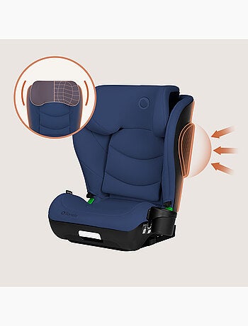Silla de coche LIONELO Neal i-Size 100-150 cm - ISOFIX - Asiento ancho - Portavasos - Reclinable