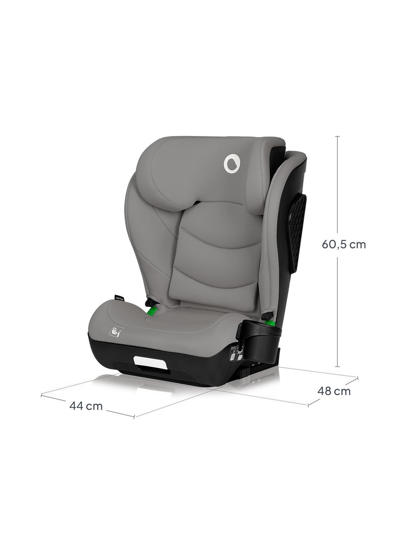 Silla de coche LIONELO Neal i-Size 100-150 cm - ISOFIX - Asiento ancho - Portavasos - Reclinable Gris - Kiabi