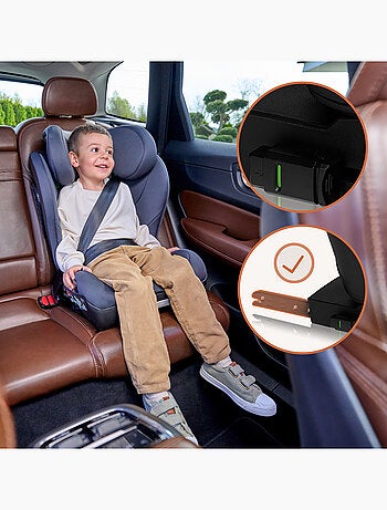 Silla de coche LIONELO Neal i-Size 100-150 cm - ISOFIX - Asiento ancho - Portavasos - Reclinable