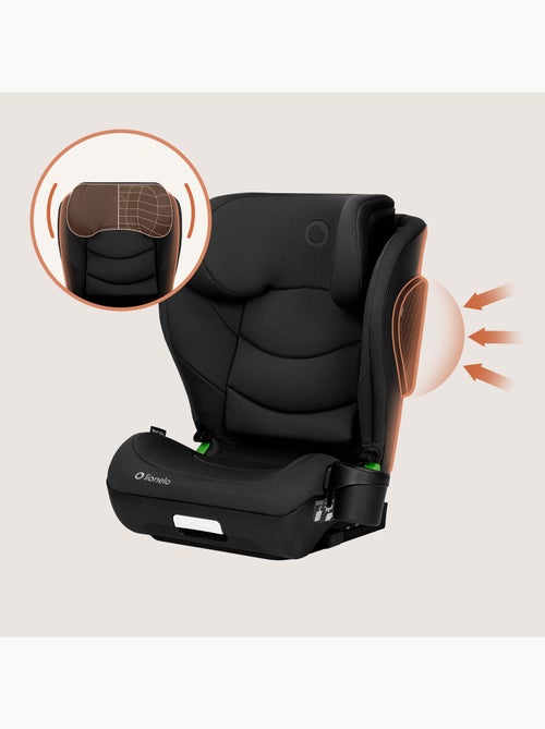Silla de coche LIONELO Neal i-Size 100-150 cm - ISOFIX - Asiento ancho - Portavasos - Reclinable - Kiabi