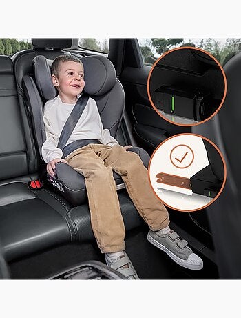 Silla de coche LIONELO Neal i-Size 100-150 cm - ISOFIX - Asiento ancho - Portavasos - Reclinable