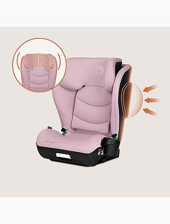 Silla de coche LIONELO Neal i-Size 100-150 cm - ISOFIX - Asiento ancho - Portavasos - Reclinable