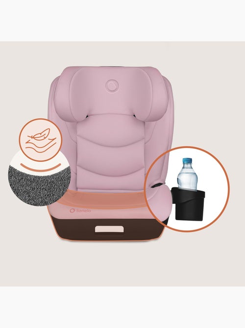 Silla de coche LIONELO Neal i-Size 100-150 cm - ISOFIX - Asiento ancho - Portavasos - Reclinable - Kiabi