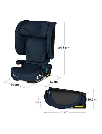 Silla de coche LIONELO Orin i-Size 100-150 cm - ISOFIX - Plegable - Ligera - Grupo 2/3