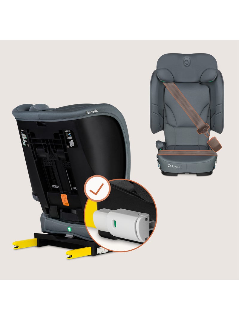 Silla de coche LIONELO Orin i-Size 100-150 cm - ISOFIX - Plegable - Ligera - Grupo 2/3 Gris - Kiabi