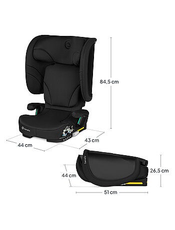 Silla de coche LIONELO Orin i-Size 100-150 cm - ISOFIX - Plegable - Ligera - Grupo 2/3