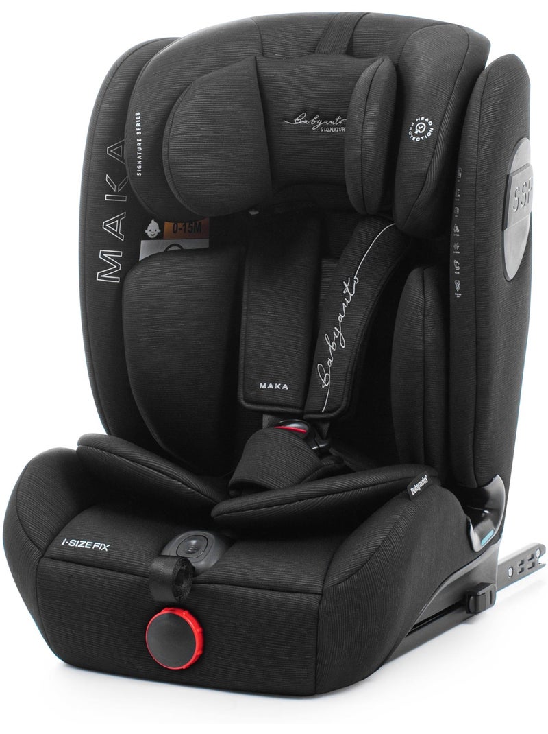 Silla de coche Maka Isize Reclinable 76 - 150  cm Babyauto - BLACK LINE EMBOSSED Negro - Kiabi