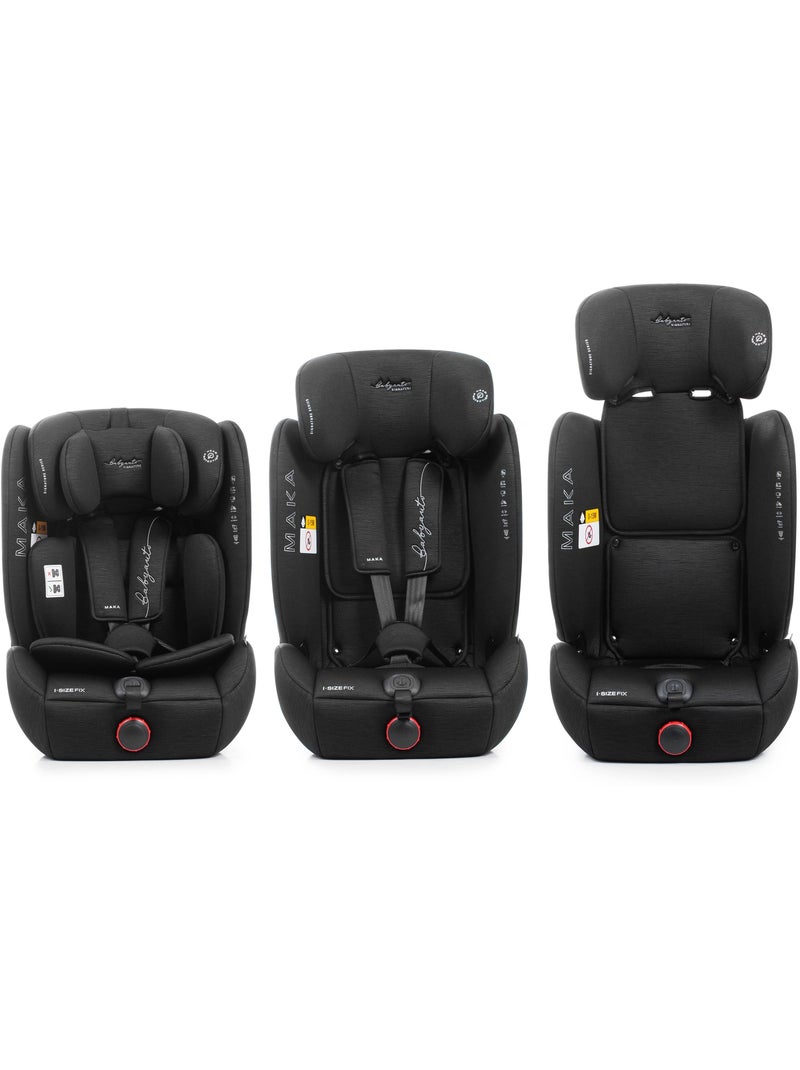 Silla de coche Maka Isize Reclinable 76 - 150  cm Babyauto - BLACK LINE EMBOSSED Negro - Kiabi