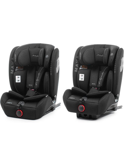 Silla de coche Maka Isize Reclinable 76 - 150 cm Babyauto - BLACK LINE EMBOSSED - Kiabi Silla de coche Maka Isize Reclinable 76 - 150 cm Babyauto - BLACK LINE EMBOSSED - Kiabi