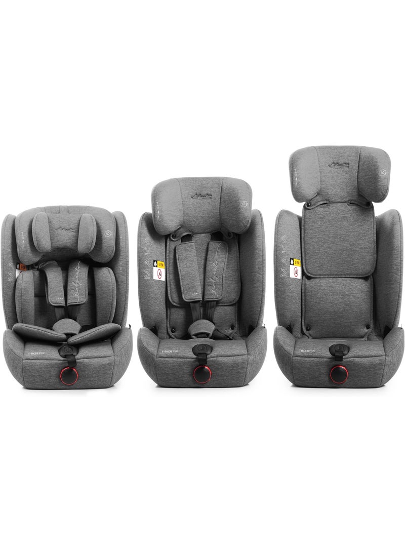 Silla de coche Maka Isize Reclinable 76 - 150  cm Babyauto - DOBBY GREY Gris - Kiabi