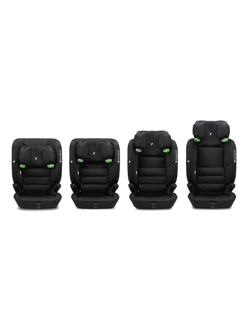 Silla de coche niño Flux Isofix eXT i-Size 76-150 cm Negro Negro - Kiabi