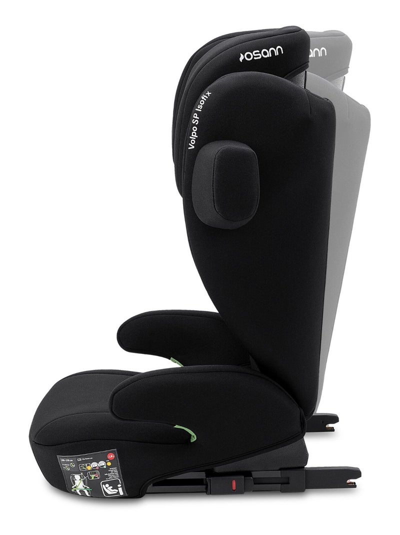 Silla de coche niño Volpo SP Isofix i-Size 100-150 cm Negro Negro - Kiabi