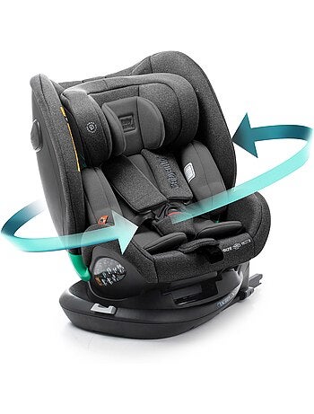 Silla de coche Odeas I-Size 40 - 150 cm, Top tether, Pivotant 360° Babyauto - BLACK ANTHRACITE