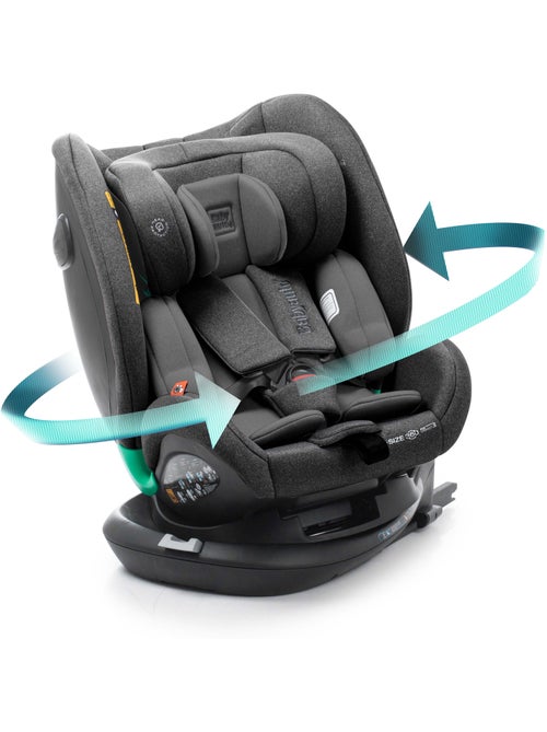 Silla de coche Odeas I-Size 40 - 150 cm, Top tether, Pivotant 360° Babyauto - BLACK ANTHRACITE - Kiabi Silla de coche Odeas I-Size 40 - 150 cm, Top tether, Pivotant 360° Babyauto - BLACK ANTHRACITE - Kiabi