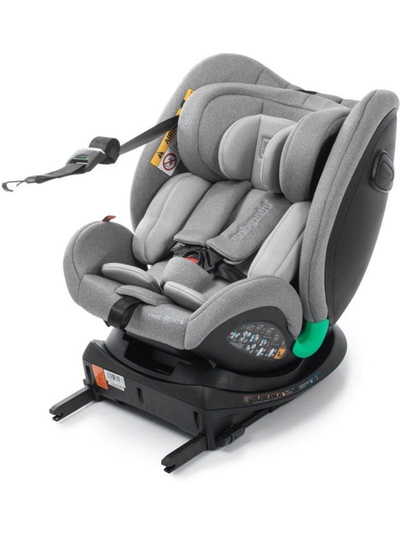 Silla de coche Odeas I-Size 40 - 150 cm,  Top tether, Pivotant 360° Babyauto - GREY ANTHRACITE Gris oscuro - Kiabi