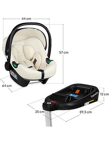 Silla de coche para bebé con base ISOFIX - LIONELO Astrid i-Size - Premio ADAC - Ligera - Silla de c