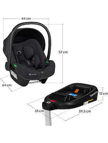 Silla de coche para bebé con base ISOFIX - LIONELO Astrid i-Size - Premio ADAC - Ligera - Silla de c