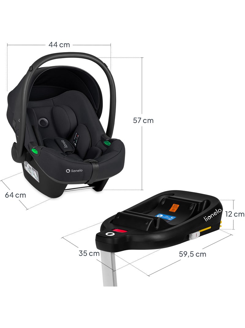 Silla de coche para bebé con base ISOFIX - LIONELO Astrid i-Size - Premio ADAC - Ligera - Silla de c Negro Negro - Kiabi