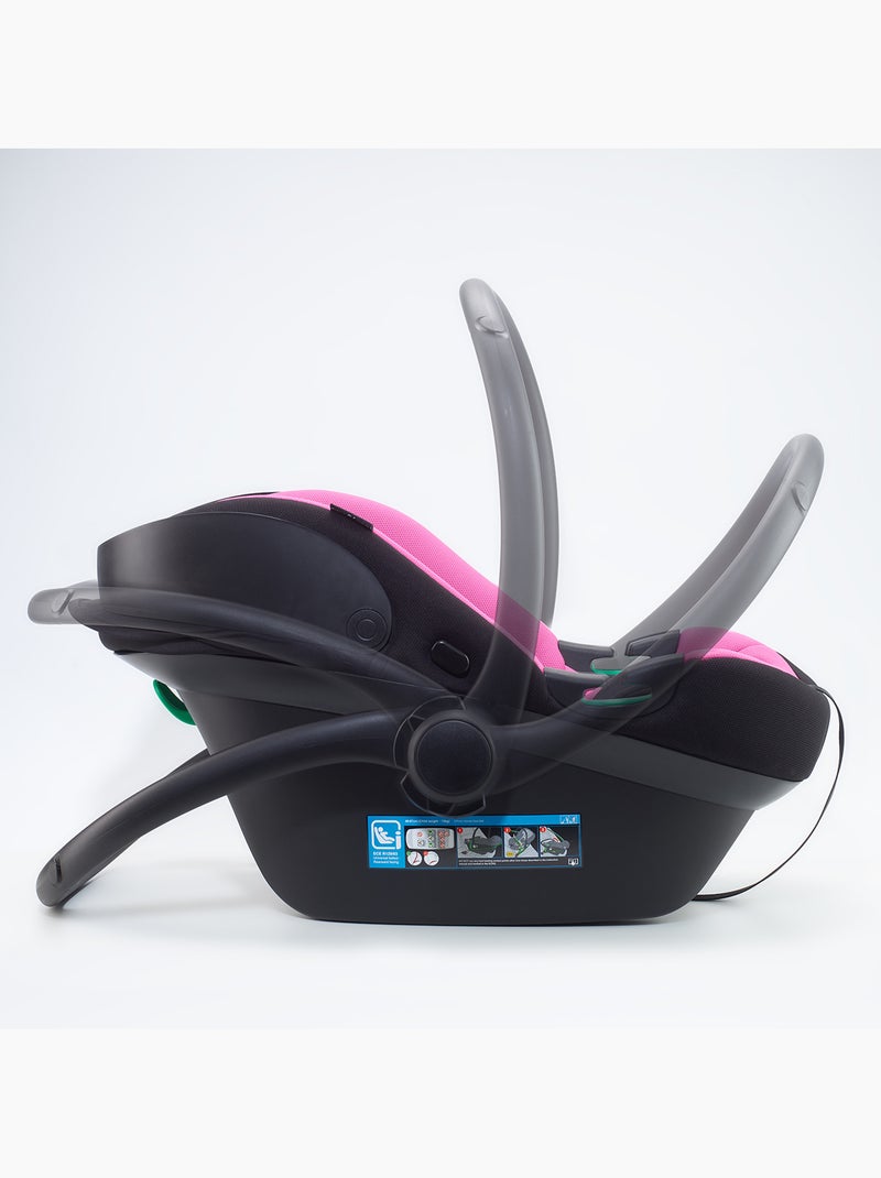 Silla de coche para bebé travel xp - babygo Negro Rosa - Kiabi
