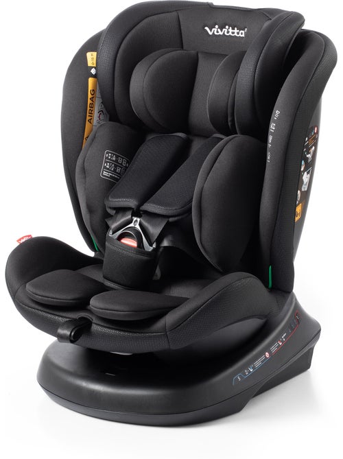 Silla de coche Sanna Ibelt 40-150 cm Vivitta - INTENSE BLACK - Kiabi Silla de coche Sanna Ibelt 40-150 cm Vivitta - INTENSE BLACK - Kiabi