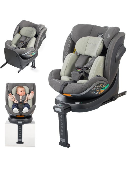 Silla de coche Scudda I-Size Isofix Rotatoria 40-150 cm Babyauto - Olive Grey - Kiabi