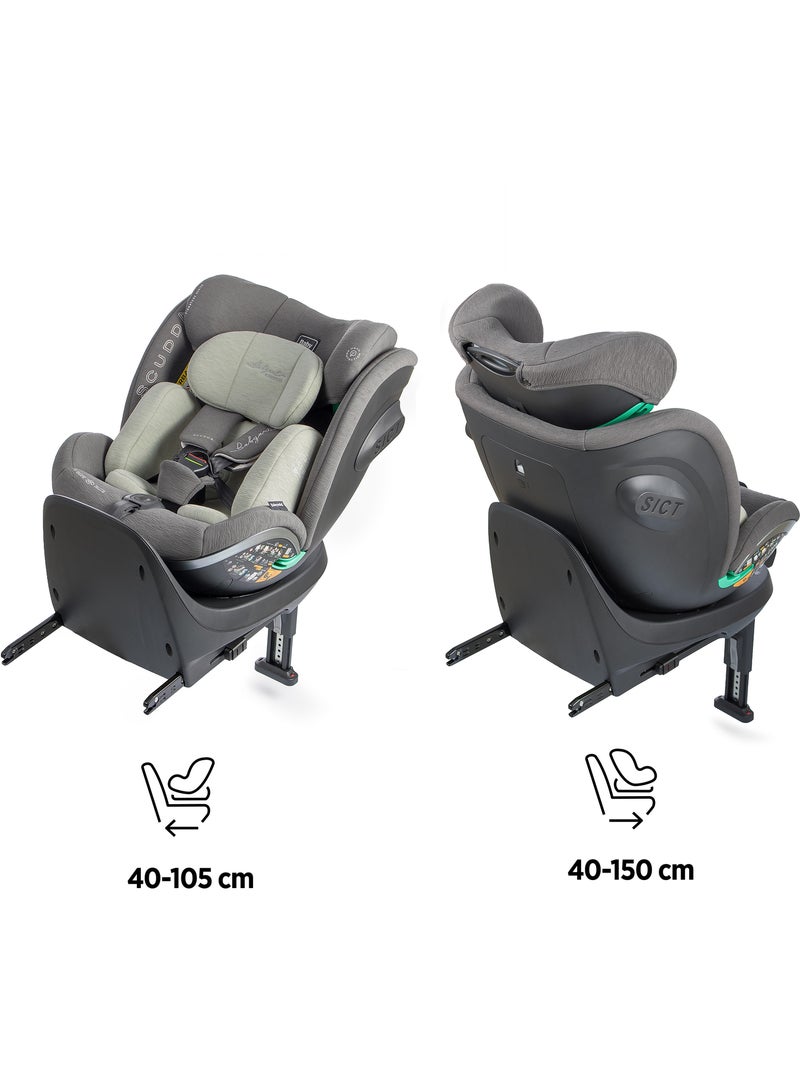 Silla de coche Scudda I-Size Isofix Rotatoria 40-150 cm Babyauto - Olive Grey Verde oscuro - Kiabi