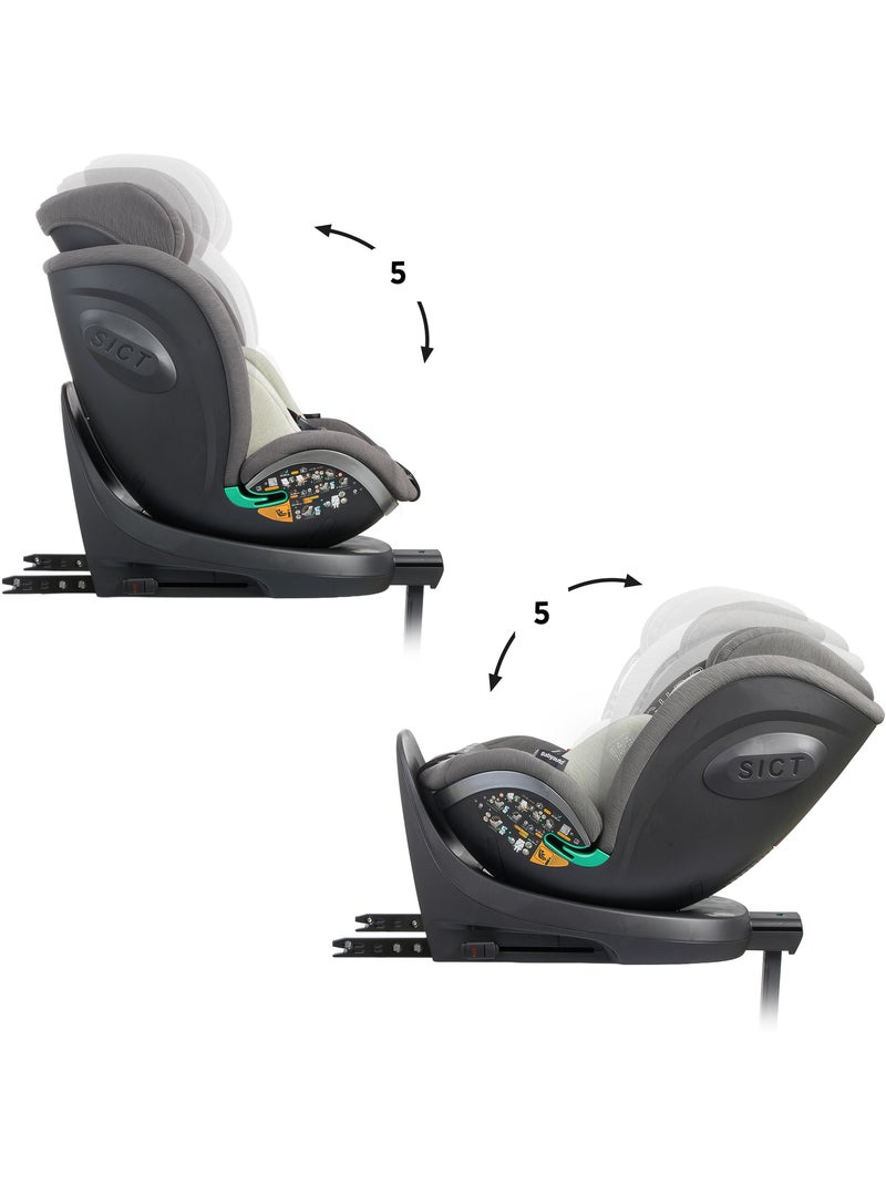 Silla de coche Scudda I-Size Isofix Rotatoria 40-150 cm Babyauto - Olive Grey Verde oscuro - Kiabi