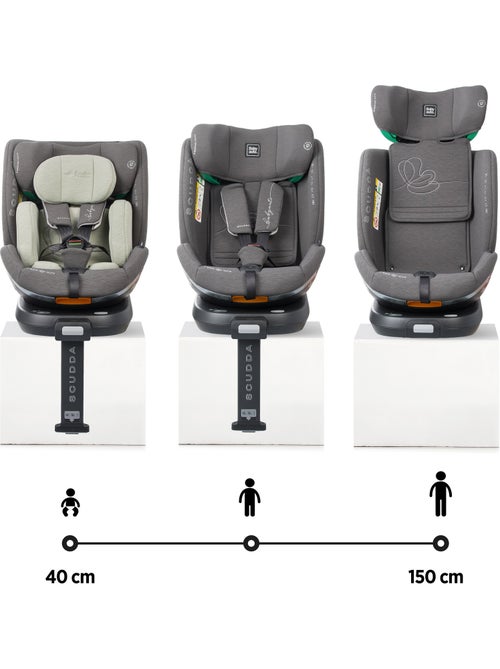 Silla de coche Scudda I-Size Isofix Rotatoria 40-150 cm Babyauto - Olive Grey - Kiabi