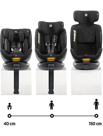 Silla de coche Serena Ifix 40 150 cm, Rotatoria con pata de apoyo Babyauto - COAL