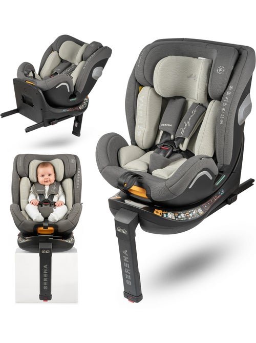 Silla de coche Serena Ifix 40 150 cm, Rotatoria con pata de apoyo Babyauto - COAL - Kiabi Silla de coche Serena Ifix 40 150 cm, Rotatoria con pata de apoyo Babyauto - COAL - Kiabi