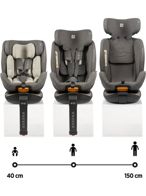 Silla de coche Serena Ifix 40 150 cm, Rotatoria con pata de apoyo Babyauto - COAL - Kiabi Silla de coche Serena Ifix 40 150 cm, Rotatoria con pata de apoyo Babyauto - COAL - Kiabi