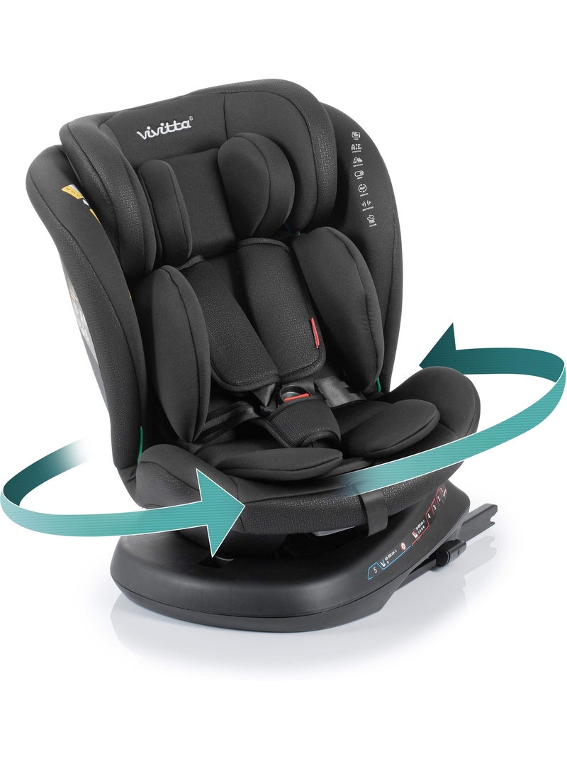 Silla de coche Sigma Isize 40 - 150 cm Vivitta - INTENSE BLACK Negro - Kiabi
