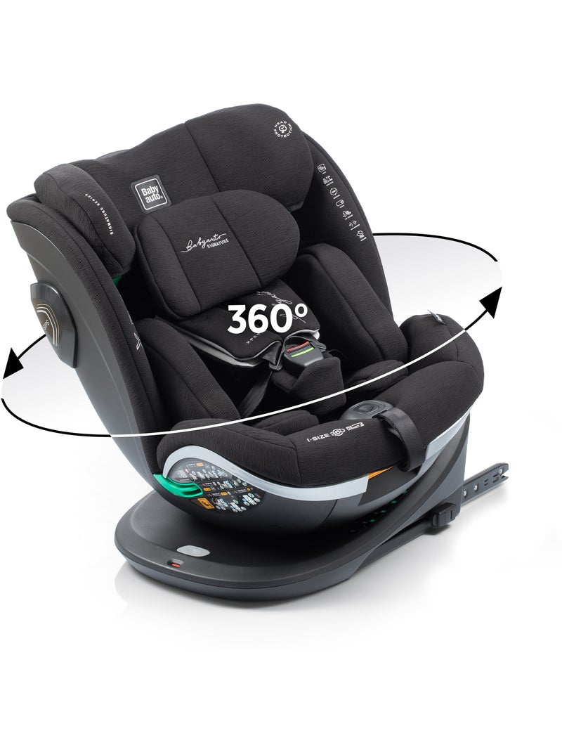 Silla de coche Xperta I-Size Isofix, rotatoria 360° 40 - 150 cm Babyauto - COAL Negro - Kiabi
