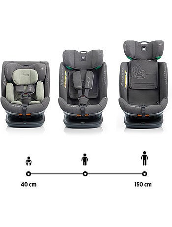 Silla de coche Xperta I-Size Isofix, rotatoria 360° 40 - 150 cm Babyauto - COAL