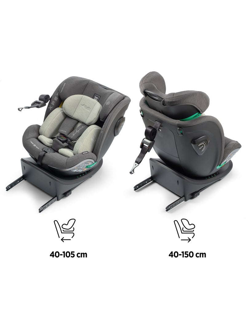 Silla de coche Xperta I-Size Isofix, rotatoria 360° 40 - 150 cm Babyauto - OLIVE GREY Verde oscuro - Kiabi
