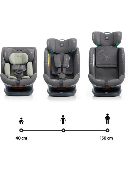 Silla de coche Xperta I-Size Isofix, rotatoria 360° 40 - 150 cm Babyauto - OLIVE GREY - Kiabi Silla de coche Xperta I-Size Isofix, rotatoria 360° 40 - 150 cm Babyauto - OLIVE GREY - Kiabi
