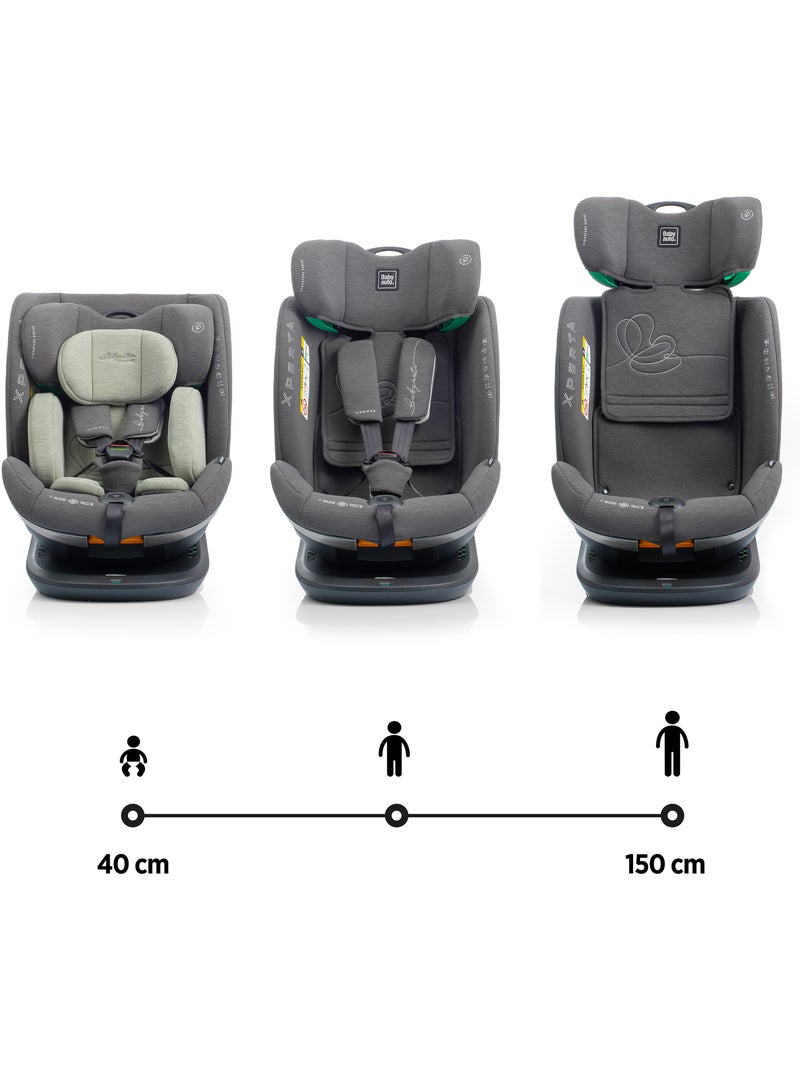 Silla de coche Xperta I-Size Isofix, rotatoria 360° 40 - 150 cm Babyauto - OLIVE GREY Verde oscuro - Kiabi