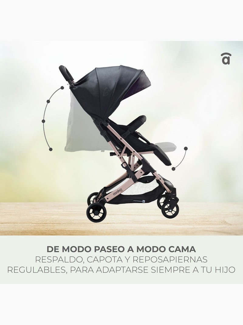 Silla de paseo Amsterdam Asalvo Beige - Kiabi