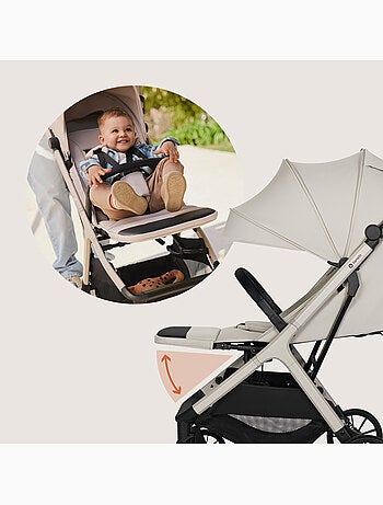 Silla de paseo compacta LIONELO Cloe Plus - Ruedas grandes - Plegado auto - Ventilación
