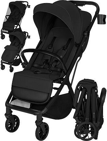 Silla de paseo compacta LIONELO Cloe Plus - Ruedas grandes - Plegado auto - Ventilación