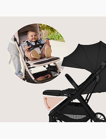 Silla de paseo compacta LIONELO Cloe Plus - Ruedas grandes - Plegado auto - Ventilación