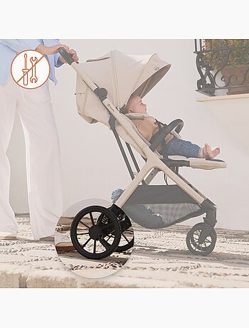 Silla de paseo compacta LIONELO Cloe Plus - Ruedas grandes - Plegado auto - Ventilación