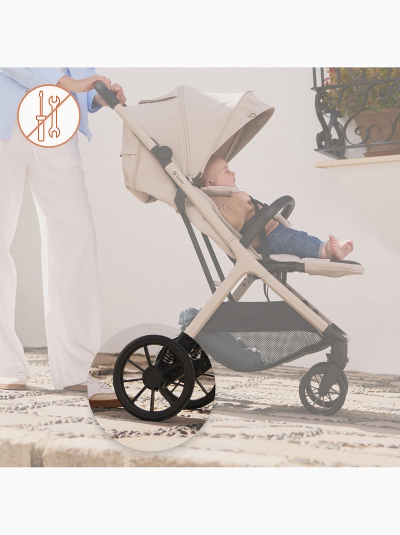 Silla de paseo compacta LIONELO Cloe Plus - Ruedas grandes - Plegado auto - Ventilación Verde - Kiabi