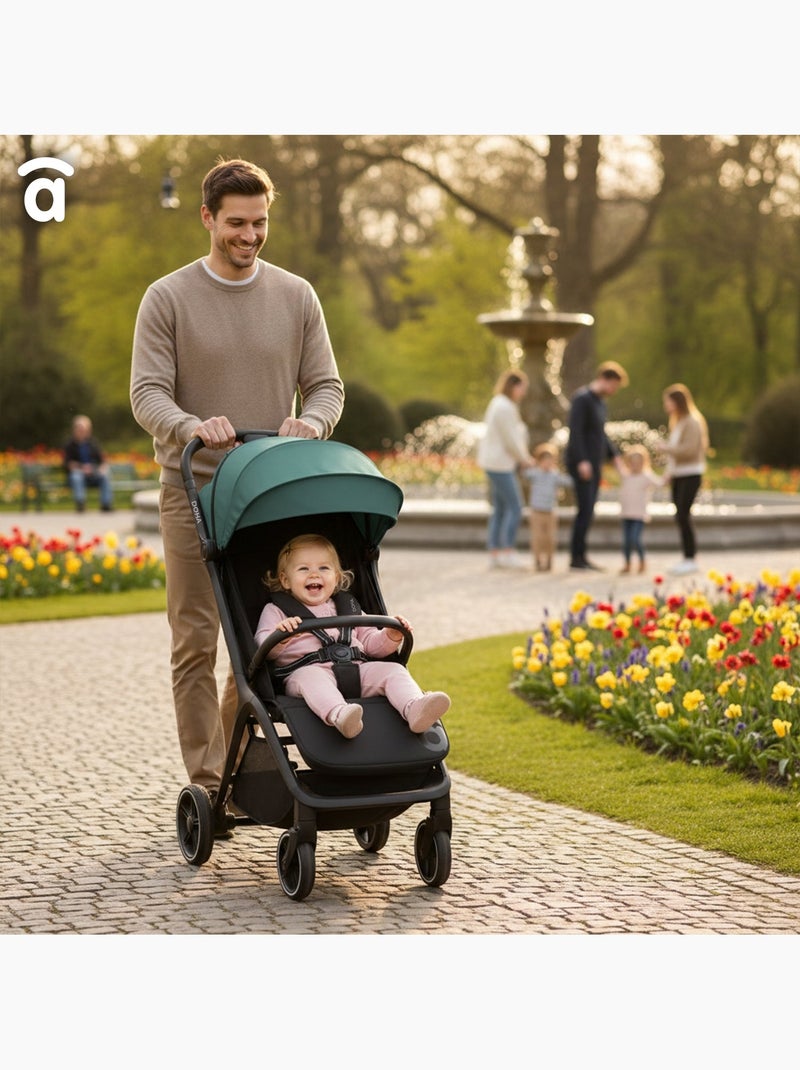 Silla de paseo Doha Asalvo Negro Verde - Kiabi