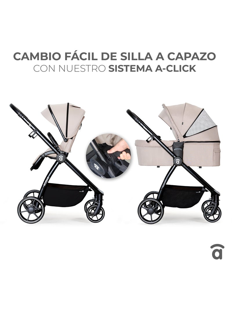 Silla de paseo Duo Rodas Beige - Kiabi