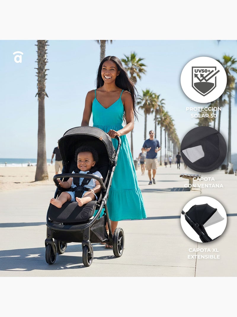 Silla de paseo Kibu Asalvo Negro - Kiabi